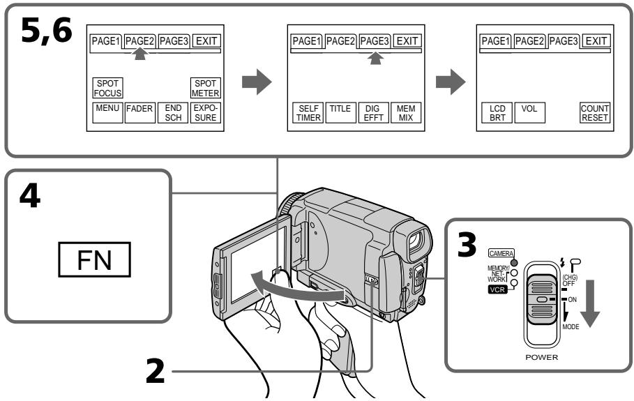SONY DCR-IP55E - Пункт 4 Использование сенсорной панели - 1