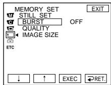SONY DCR-IP55E - Selecting still image quality mode - 2