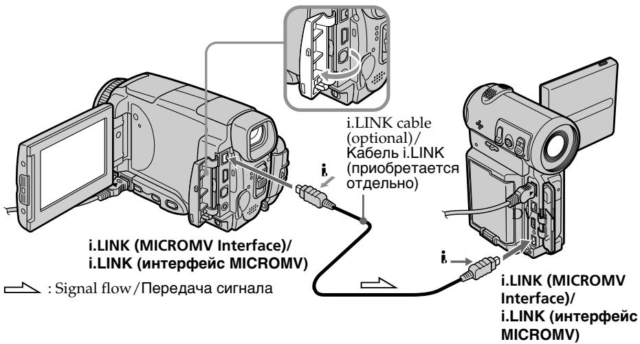 SONY DCR-IP55E - Использование кабеля i.LINK - 1