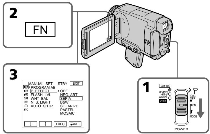 SONY DCR-IP55E - Использование специальных эффектов – Эффект изображения - 5