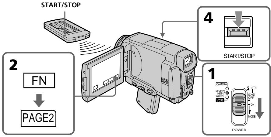 SONY DCR-IP55E - Запись фильма MPEG по таймеру самозапуска - 1