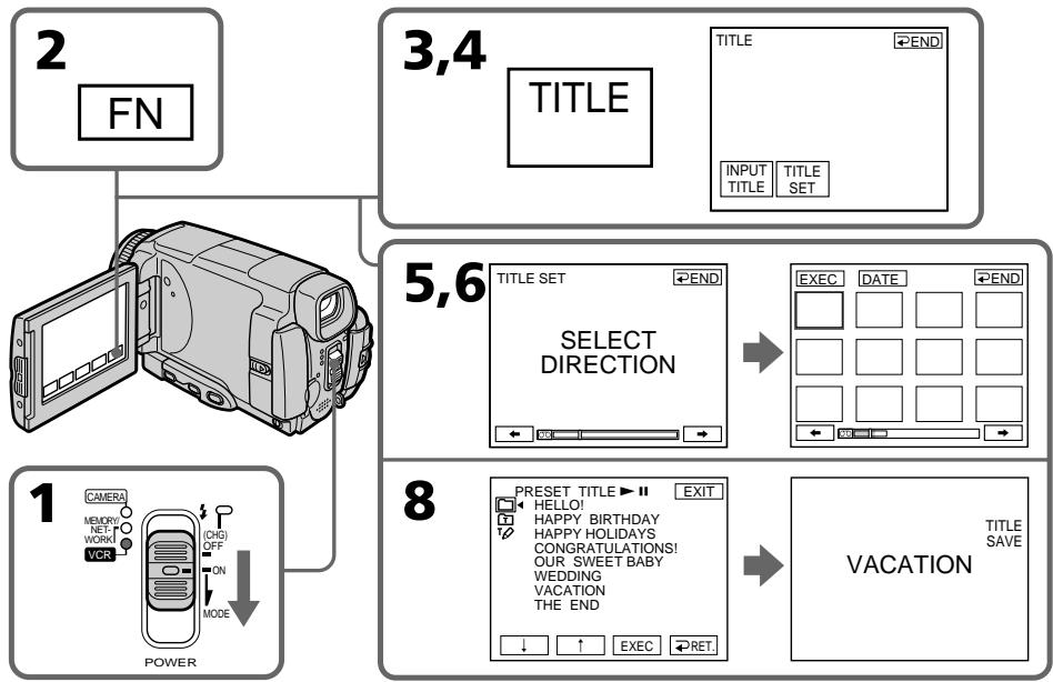 SONY DCR-IP55E - Наложение титра на записанную ленту - 1