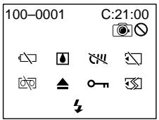 SONY DCR-PC101E - Предупреждающие индикаторы - 1
