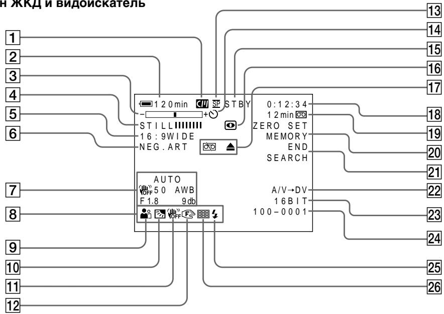 SONY DCR-PC101E - Рабочие индикаторы - 1
