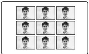 SONY DCR-PC101E - Selecting a type of the 9PICS print screen - 1