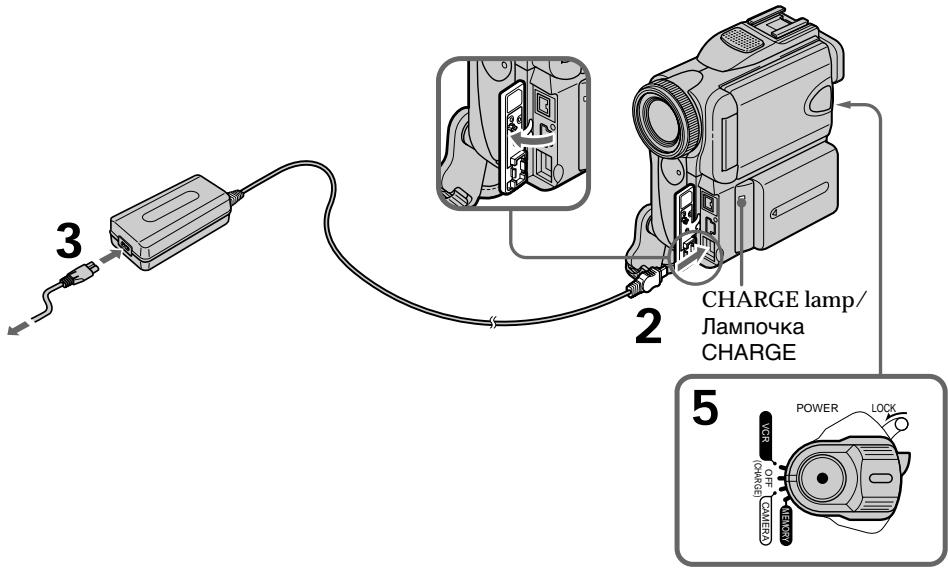 SONY DCR-PC101E - Зарядка батарейного блока - 1