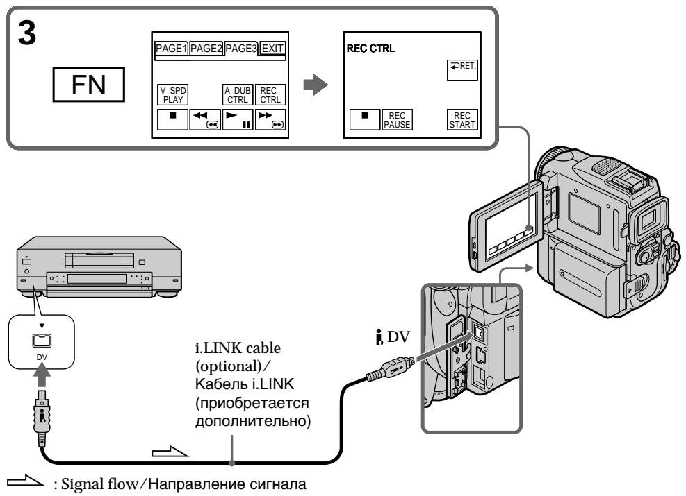 SONY DCR-PC101E - Использование кабеля i.LINK - 1