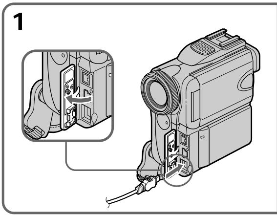 SONY DCR-PC101E - Подсоединение к сетевой розетке - 1