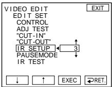 SONY DCR-PC101E - Установка кода IR SETUP - 9