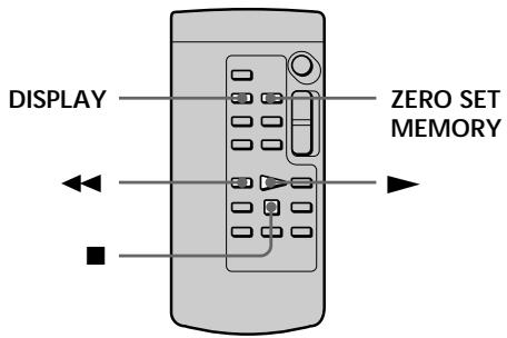 SONY DCR-TRV118E - Быстрое отыскание эпизода – Функция ZERO SET MEMORY - 1