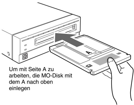 SONY RMO-S561 - Einlagen einer MO-Disk - 2