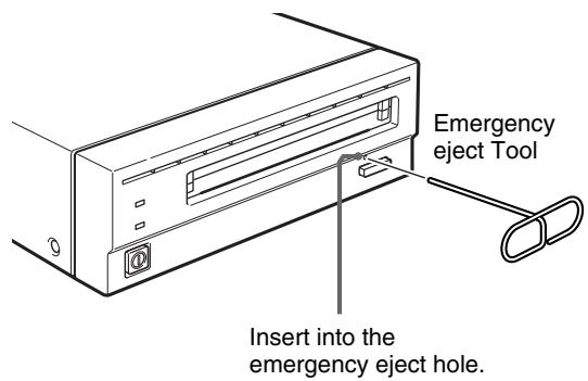 SONY RMO-S561 - What to do if the disk does not eject - 1