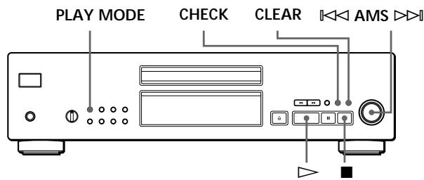 SONY CDP-XB740 - Creation de programmes musicaux personalisés (lecture programmée) - 1