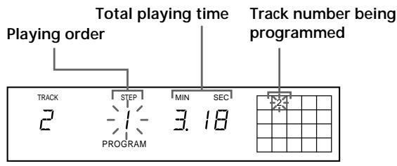 SONY CDP-XB740 - Creating a programme on the player - 1