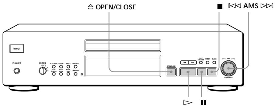 SONY CDP-XB740 - So beenden Sie die Wiedergabe - 1