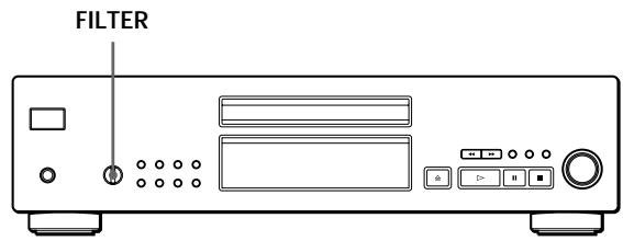 SONY CDP-XB740 - Personalización del sonido de la música (Función de filtro digital) - 1