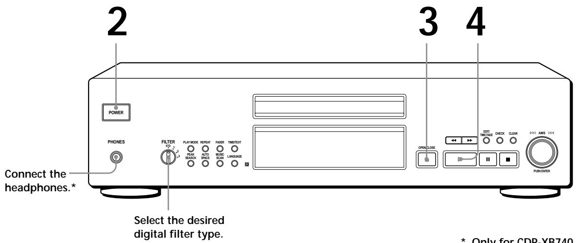 SONY CDP-XB740 - Playing a CD - 1