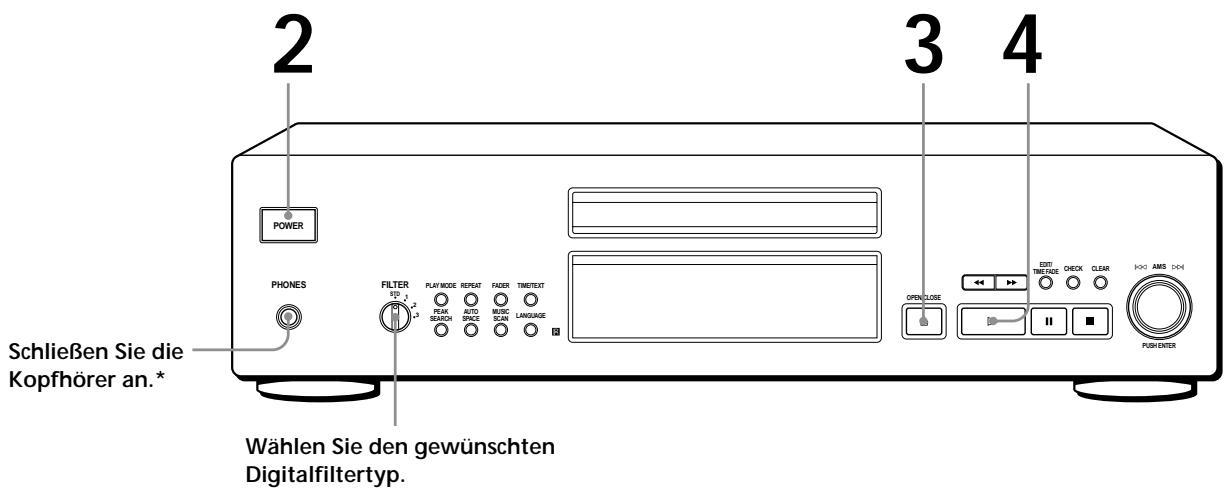 SONY CDP-XB740 - Wiedergeben einer CD - 1