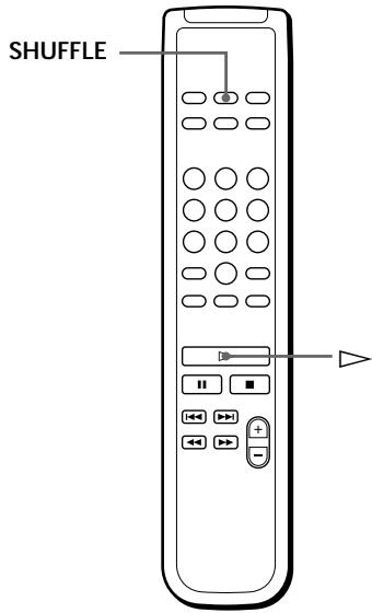 SONY CDP-XB740 - Wiedergabe in willkürlicher Reihenfolge (Shuffle Play) - 2