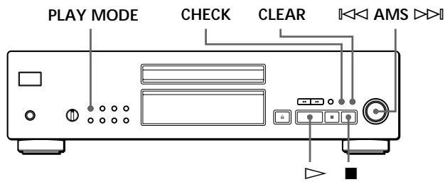 SONY CDP-XB740 - Creación de un programa propio (Reproducción de programa) - 1