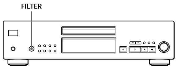 SONY CDP-XB740 - Customising the Sound of Your Music (Digital Filter Function) - 1