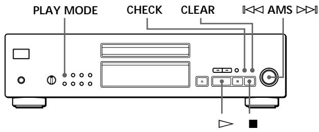 SONY CDP-XB740 - Zusammenstellen eines eigenen Programms (Programme Play) - 1