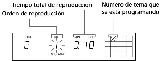 SONY CDP-XB740 - Creación de un programa con el reproduCTOR - 1