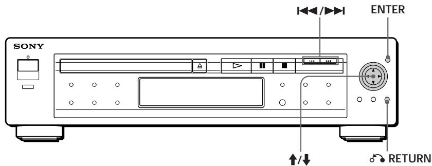 SONY DVP-S3000 - Playing VIDEO CDs with PBC Functions (PBC Playback) - 1