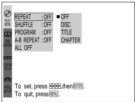 SONY DVP-S3000 - Using the Menu - 4