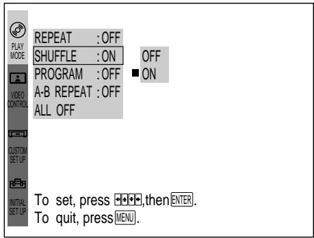 SONY DVP-S3000 - Using the Menu - 6
