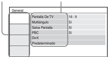 SONY DVP-FX740DT - Pulse ↑/↓ para seleccionar la categoría de ajuste y pulse ENTER. - 1