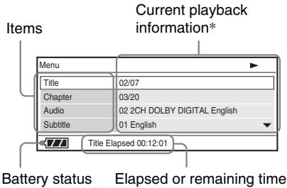 SONY DVP-FX740DT - Press DISPLAY while playing a DVD. - 1