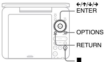 SONY DVP-FX740DT - Utilisation de l'écran des réglages - 1
