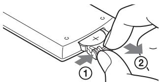 SONY DVP-FX740DT - To replace the remote battery - 1