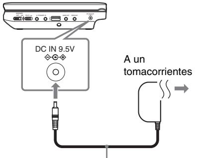 SONY DVP-FX740DT - Conecte el adaptador de alimentación de CA. - 1