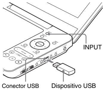 SONY DVP-FX740DT - Conecte un dispositivo USB en el conector USB. - 1