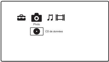 SONY BDP-S357 - Sélectionnez 📷 (Photo) à l'aide de ←/→. - 1