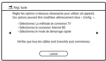 SONY BDP-S357 - Sélectionnez « Lancer » et appuyez sur ENTER. - 1