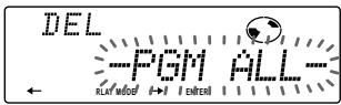 SONY XR-C7220R - Press ② (  ) repeatedly until "DEL" appears. - 1