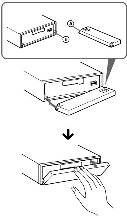 SONY XR-C7220R - Attaching the front panel - 1