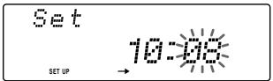 SONY XR-C7220R - Setting the clock - 7