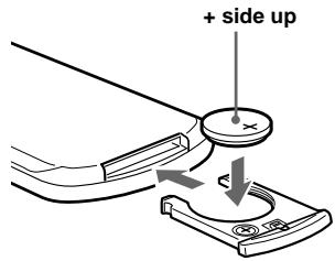 SONY XR-CA665EE - Replacing the lithium battery - 3