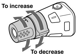 SONY XR-CA665EE - Changing the operative direction - 1