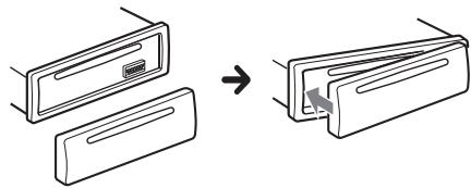 SONY MEX-N5100BT - Attaching the front panel - 1