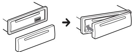 SONY MEX-N5100BT - Installazione del pannello anteriore - 1
