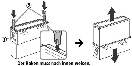 SONY MEX-N5100BT - Abnehmer der Schutzumrandung und der Halterung - 2