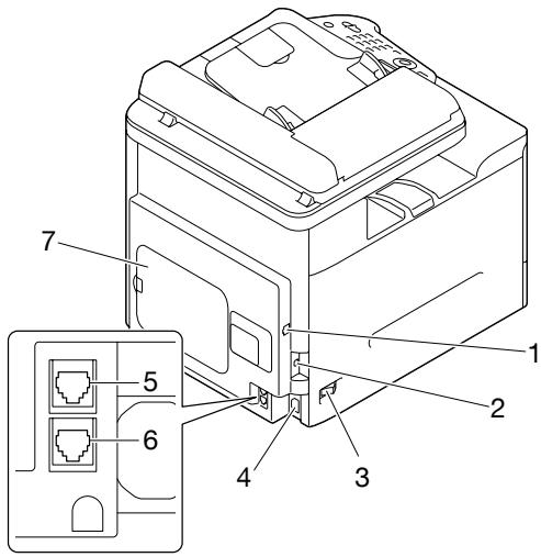 EPSON ACULASER CX37DNF - Vue arrière - 1