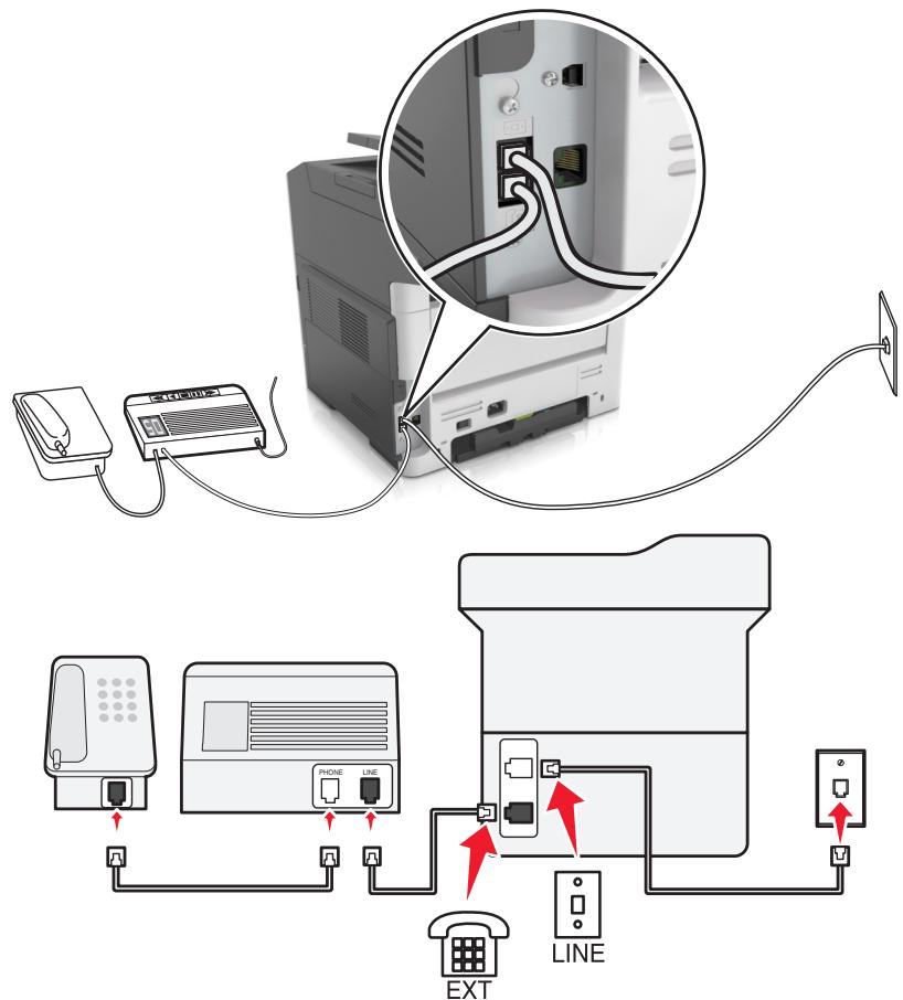 EPSON MX310DN - Collegata alla stessa presa Telefonica a muro - 1