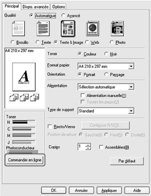 EPSON ACULASER C2600 - Commande de consommables - 1
