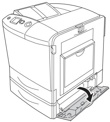 EPSON ACULASER C2600 - Ouvrez le capot E. - 1
